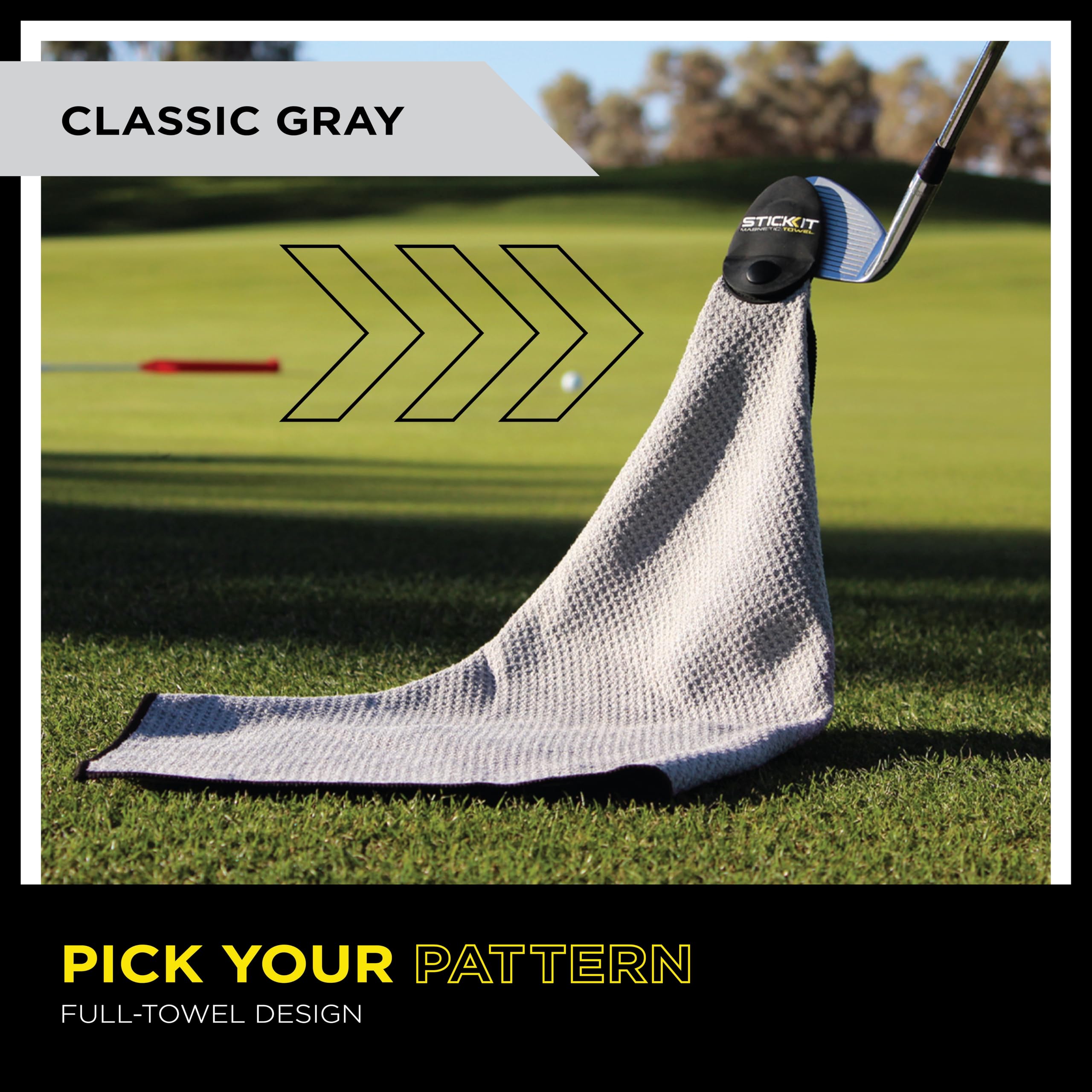 STICKIT Magnetic Golf Towel - Dude Golf