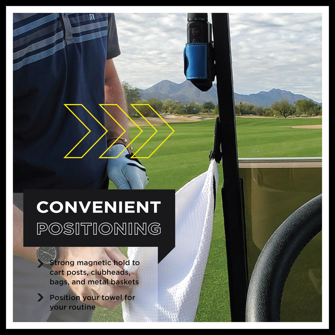 STICKIT Magnetic Golf Towel - Dude Golf