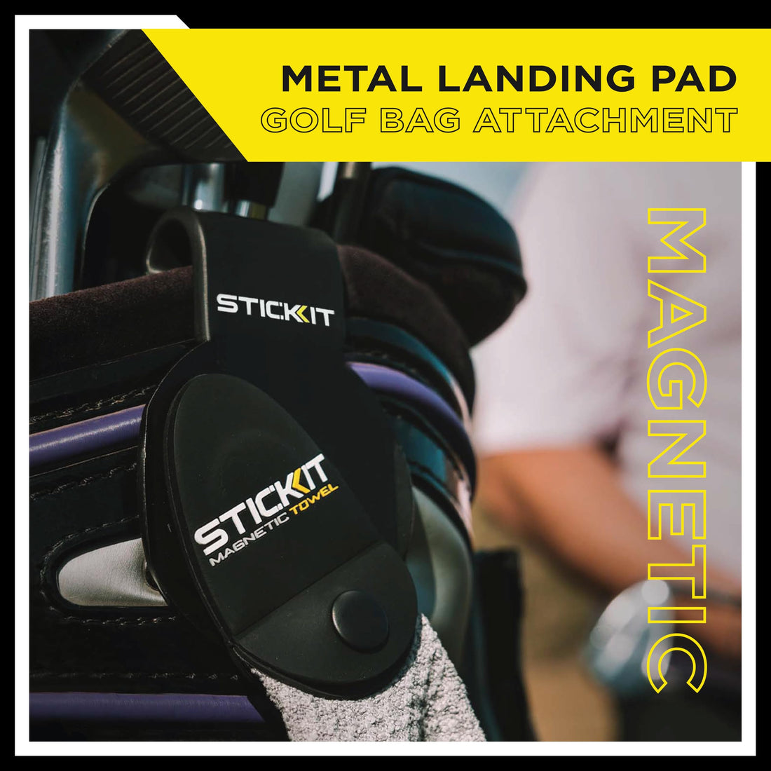 STICKIT Magnetic Golf Towel - Dude Golf