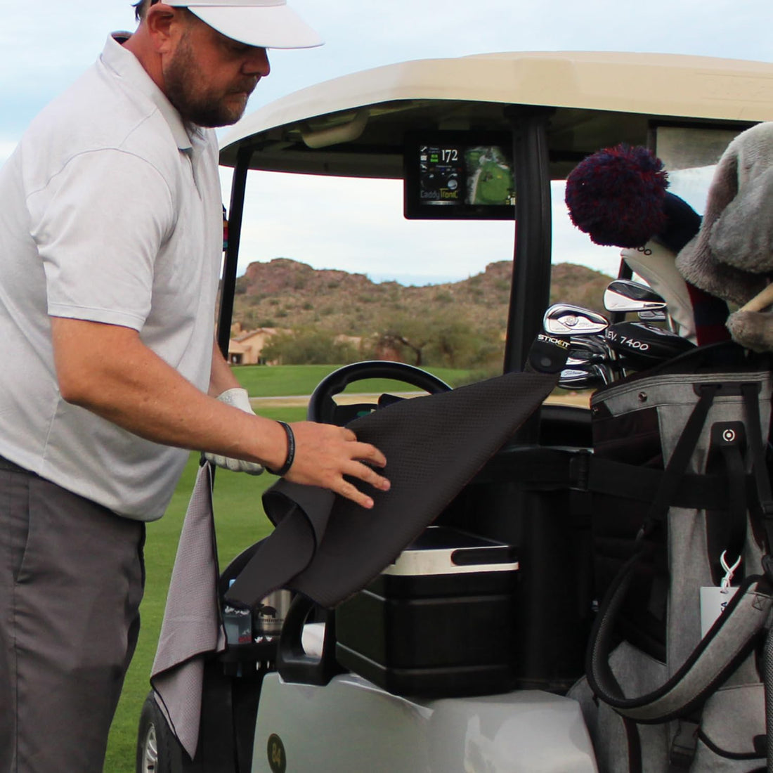 STICKIT Magnetic Golf Towel - Dude Golf