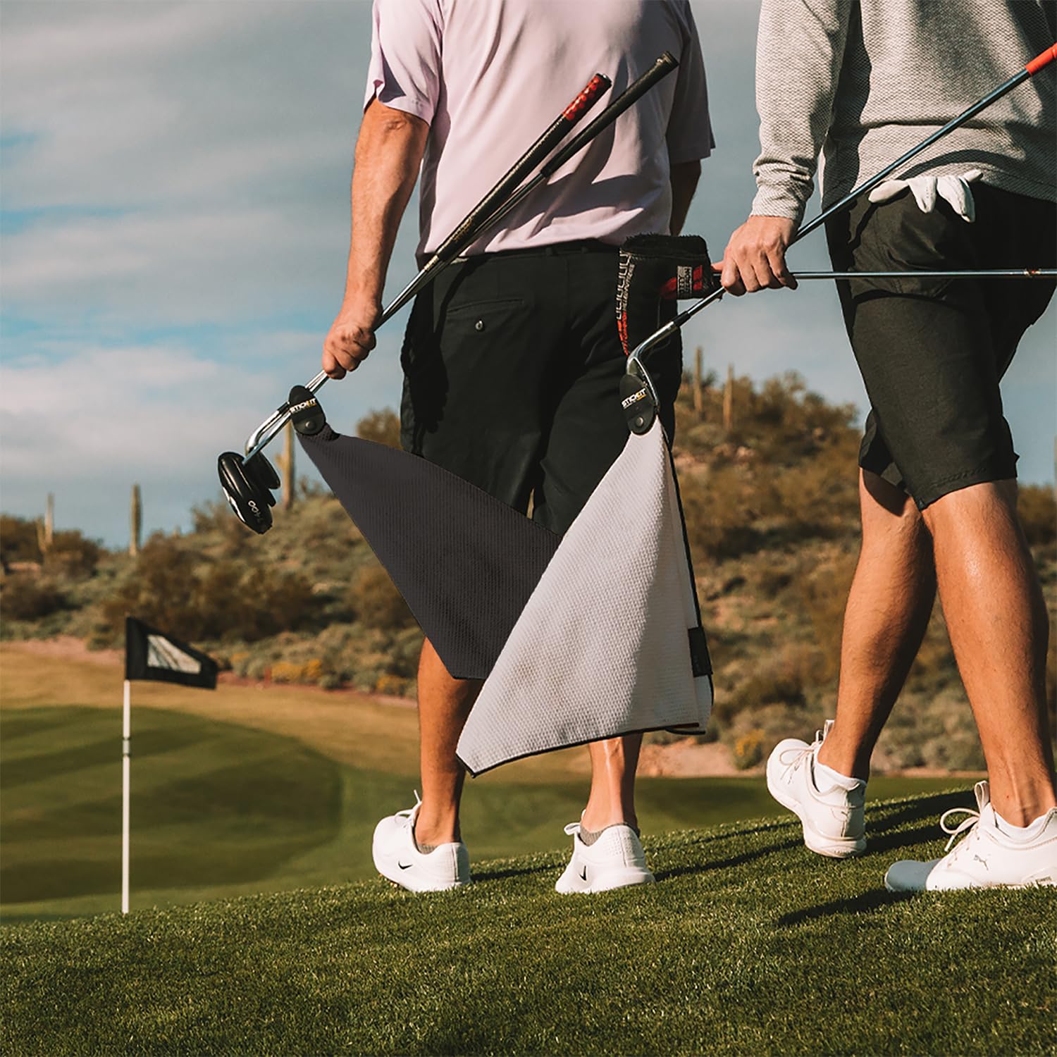 STICKIT Magnetic Golf Towel - Dude Golf