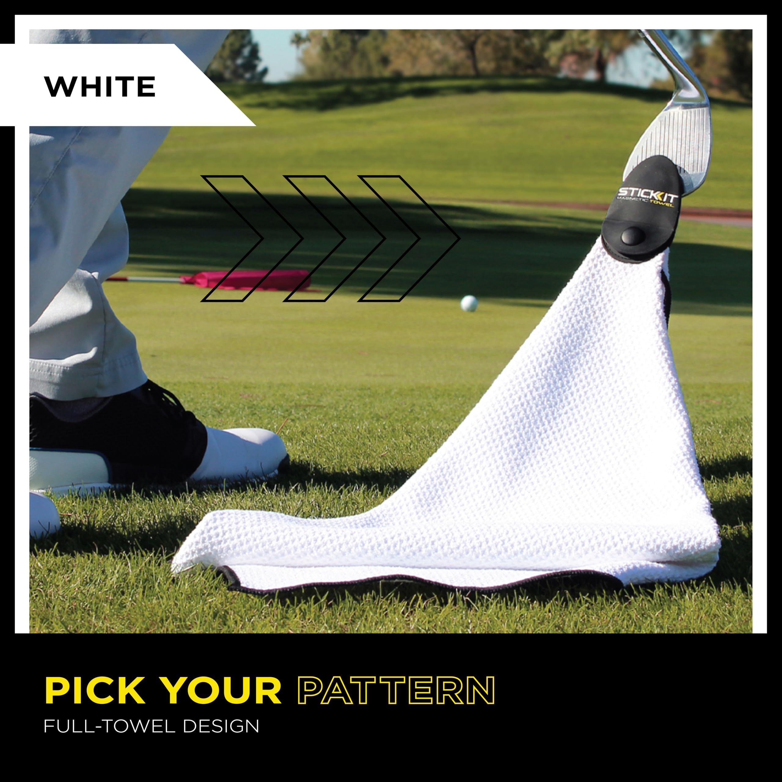 STICKIT Magnetic Golf Towel - Dude Golf