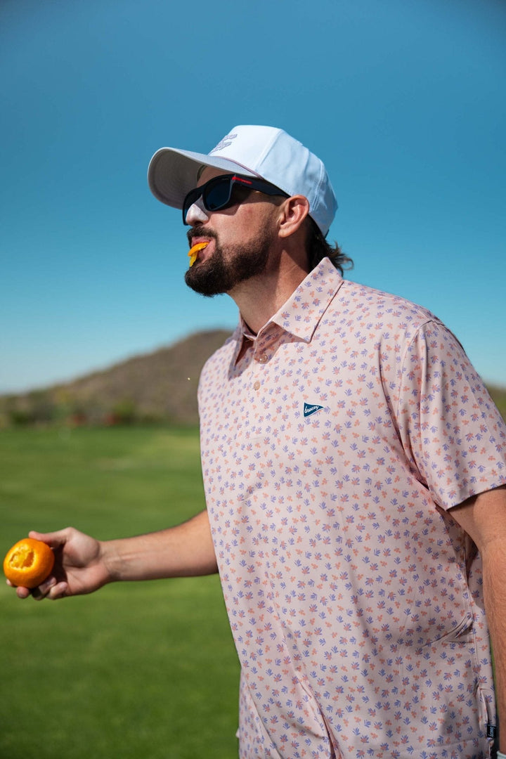 The Orange Berries Polo - Dude Golf